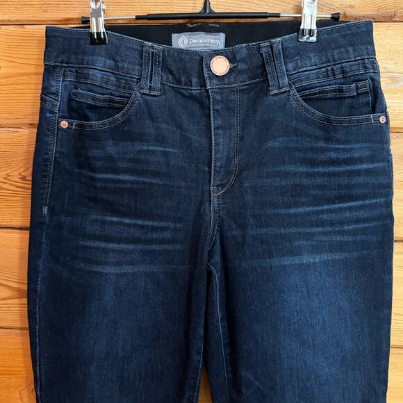 Democracy Ab Technology Jeans Skinny Blue Size 8 Stretchy Denim Slimming - Picture 4 of 7